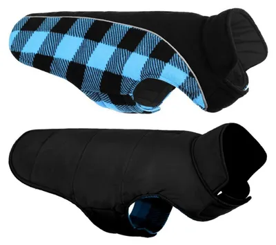 Produktbild von Warmer Hundemantel Winter mit Bauchschutz Blau XS