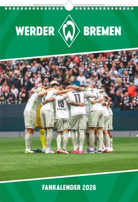 Produktbild von Werder Bremen 2026 Fußball-/Fankal. A3 29,7x42