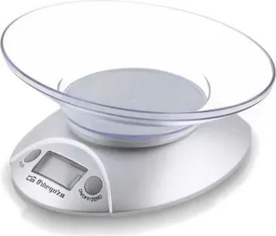 Obrázek produktu pro Orbegozo PC 1009, Elektronická kuchyňská váha, 3 kg, 1 g, Šedá, Knoflíky, LCD