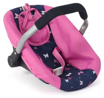 Image de Cosy rose papillons poupée - siège auto, porte poupon - bayer chic 2000 - 70833 - accessoire