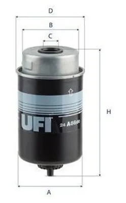 Produktbild von Kraftstofffilter UFI 24.A86.00 für LAND ROVER Range Rover Sport (L494) Filtereinsatz