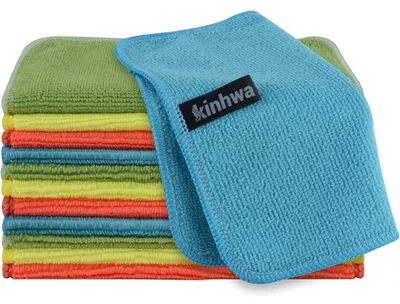 Immagine prodotto di Stoffette in microfibra, panni per la pulizia, strofinacci per la cucina, panni per lavare i piatti, lavabili, senza pelucchi, strofinacci per stoviglie, multiuso, 20 cm x 20 cm, confezione da 10 pezzi, vari colori