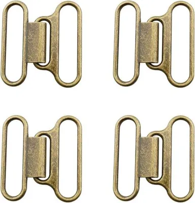 Obrázok produktu pre Sada spony s bronzovým háčikom – opasok zo zliatiny zinku – 4,3 x 2,4 cm