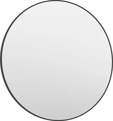 Produktbild von BadeDu IMPERO Spiegel Ø 80 cm, Schwarz, rund Eleganter Wandspiegel für jeden Raum, ideal für Badezimmer, Schlafzimmer oder Wohnzimmer
