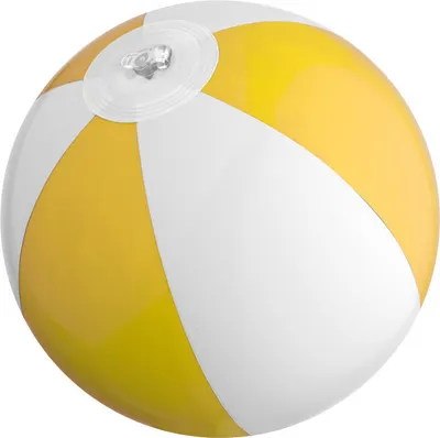 Produktbild von Mini Strandball / Wasserball / Farbe: gelb-weiß