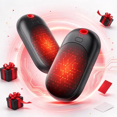 Produktbild von Handwärmer Elektrisch 4000mAh, Ultradünner Taschenwärmer mit 1s Schnellheizung, 3 Stufen, bis 11h Wärme, USB wiederaufladbar für Outdoor Camping