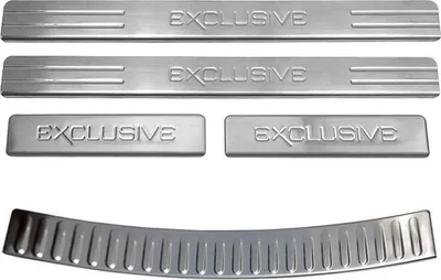 Immagine prodotto di Set di protezioni laterali per Dacia Duster 2010-2018 in acciaio inox cromato