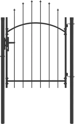 Immagine prodotto di Cancello da giardino Woerden Grigio 125 x 100 cm Acciaio