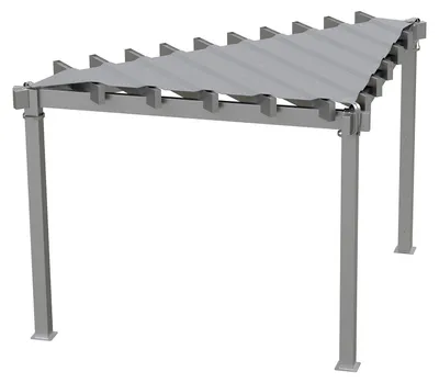 Produktbild von Sojag Lima 1010 Aluminium Pergola mit Sonnensegel dreieckig