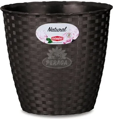 Produktbild von Blumentopf Stefanplast Kunststoff Schokolade 19 x 17,5 x 19 cm