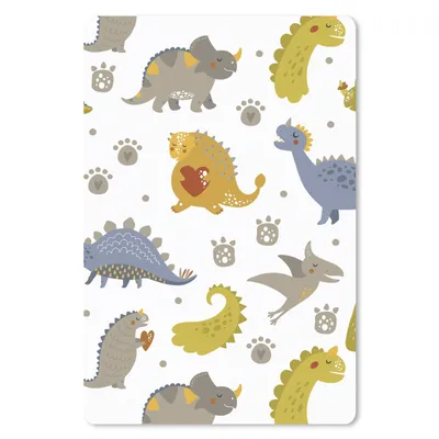 Produktbild von MuchoWow® Mauspad Mousepad Dinosaurier - Kinder - Design - Jungen - Mädchen - Kinder 18x27 cm - Mousepads - Maus Mat - Pad - Mausunterlage