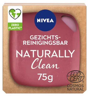 Image de Nivea Naturally Clean, savon démaquillant, 75 g