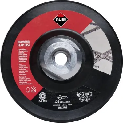 Zdjęcie produktu dla Rubi Diamentowy Dysk Elastyczny 115Mm M14 Średni Flap Disc 100/120