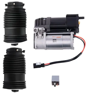 Produktbild von 2X Luftbalg Hinten + Kompressor For Mercedes-Benz C W205 S205 C205 A205 E S213