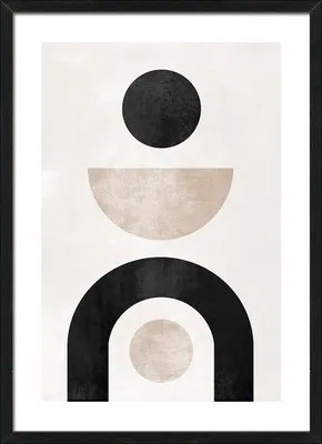Produktbild von Gerahmtes Bild Minimal-black I 53x73 cm