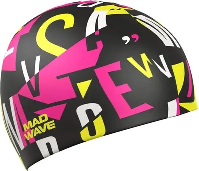 Produktbild von Madwave Letters Badekappe Rosa Rosa One Size