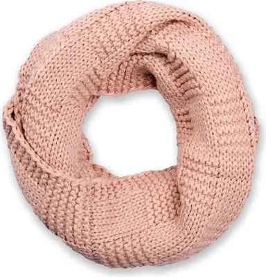 Produktbild von styleBREAKER Uni Strick Loop Schal mit Patentmuster, Uni Feinstrick Schlauchschal, Winter Strickschal 01018152