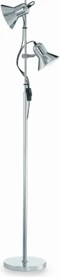 Produktbild von Polly Moderne Stehleuchte Metall Chrom 2 Lichter E27