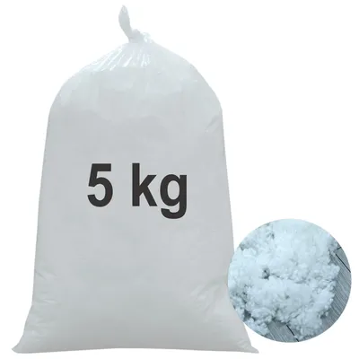 Produktbild von Füllwatte waschbar 5kg 250 Liter | Kissenfüllung Polyester Faserbällchen 95°C Kochwäsche, Füllmaterial Kuscheltiere, Stopfwatte, Bastelwatte