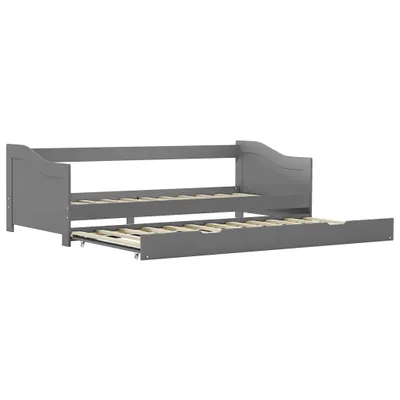 Obrázek produktu pro vidaXL Rozkládací pohovka Grey Pine Wood 90×200 cm