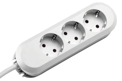 Zdjęcie produktu dla Bachmann SMART 3x Schuko 3m, 3 m, Typu F, Plastik, Biały, Plastik, 3 x gniazdo sieciowe