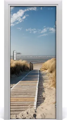 Produktbild von Tulup Türaufkleber 85x205 cm Dekorative Aufkleber Selbstklebend Wasserdichte Tapete Abnehmbar Schlafzimmer Wohnzimmer Wohnkultur - Weg zum Strand