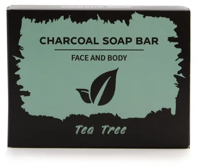 Image de Savon au charbon végétal 85 g - À l'huile d'arbre à thé