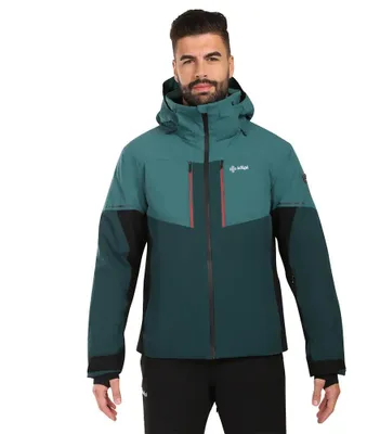 Imagen del producto de Chaqueta de esquí para hombre KILPI TONNSI-M ZM0111KI, color verde oscuro, talla S