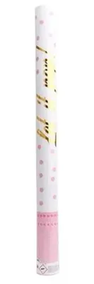 Image de Lance-confettis rose, confettis ronds de 60 cm - Amscan