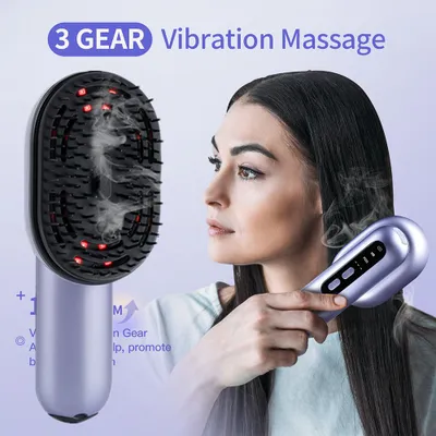 Produktbild von Haarpflegespray, Massagekamm, Vibrations-Kopfhautmassage, Haarbürste, Kopfmassagegerät, Haarspray, Zerstäuberbürste, Haaröl-Applikator