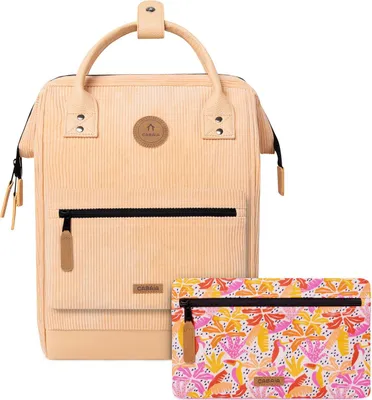 Produktbild von CABAIA Freizeitrucksack Rucksack mit Laptopfach Adventurer Recycled Velvet Backpack 18L Quito apricot