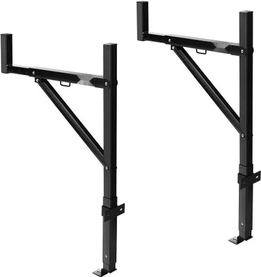 Immagine prodotto di Scala per pick-up 19"-34" L 38,6"-43,6" H 250lbs - Portacarichi per camion 250lbs - Portacarichi regolabile per pick-up.
