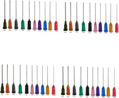 Produktbild von 40  Stück  Industrielle stumpfe Spitze Dosiernadel. Präzision Applikator. Spritze Dispensin