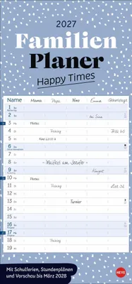 Produktbild von Deko-Familienplaner Happy Times 2027