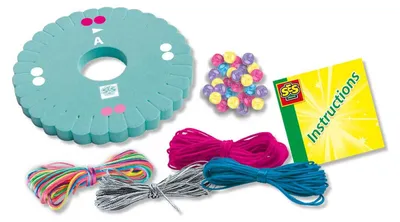 Produktbild von SES Creative 14708 – BFF Freundschaftsarmbänder Set – DIY Armbänder für beste Freundinnen, Kreativset ab 5 Jahren, Armbänder-Bastelset für Kinder, 5 Jahr(e), Karton, Mehrfarbig