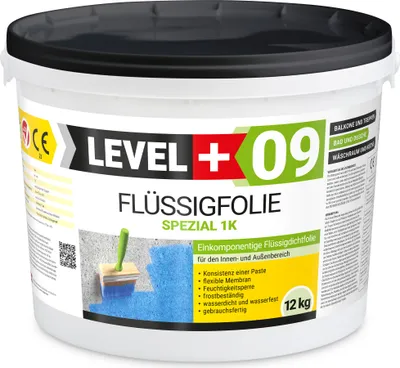 Produktbild von Dichtfolie 12kg Flüssigfolie Bad und Balkon Abdichtung Wasserdicht LEVEL+ RM09