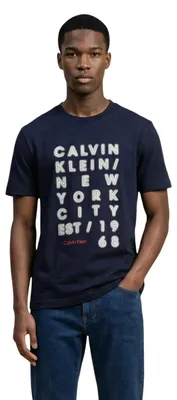 Produktbild von Calvin Klein Jeans Herren T-Shirt Blau 512755 : Größe - L Größe: L