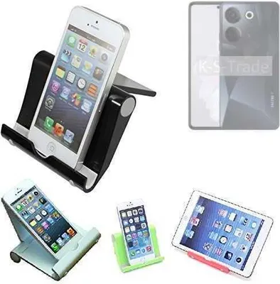 Produktbild von K-S-Trade Handy-Ständer kompatibel mit Tecno Camon 20 faltbarer Tischständer Smartphone Tablet Halterung Reise