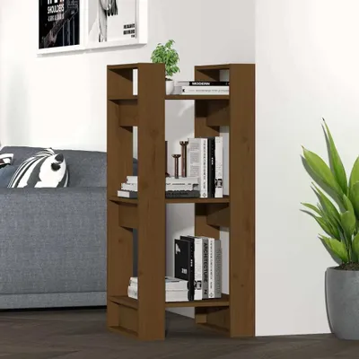 Immagine prodotto di Maison Exclusive - Libreria/divisorio Marrone miele 41x35x91 cm Legno massello