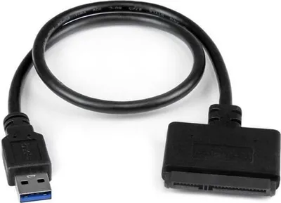 Obrázek produktu pro StarTech.com USB3S2SAT3CB, Černá, 6 Gbit/s, CE, FCC, REACH, 0 - 60 °C, -10 - 70 °C, 49 mm