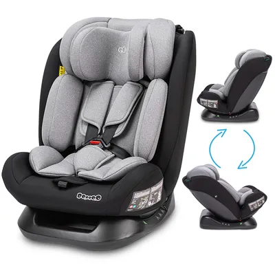 Produktbild von Booboo Safety London Kindersitz i-Size Reboarder, vorwärts und rückwärts Einbau, von 40 bis 150 cm, ohne Isofix - Black Grey
