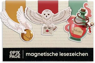 Produktbild von Famanu Magnetische Lesezeichen - Set von 3 Stück mit Zauberthema