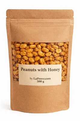 Image de Cacahuètes au miel – Collation sucrée et nutritive 500 g
