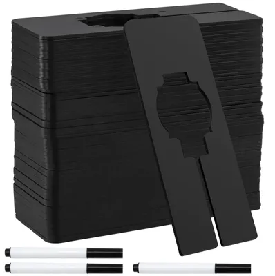 60er-Set Kleiderbügel-Abstandshalter, schwarz, 12,5 x 5 cm