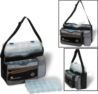 Produktbild von Zebco Uni Tackle Keeper 37x18x24cm Angeltasche + 3 Angelboxen