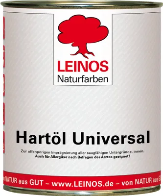 Produktbild von LEINOS 259 Hartöl Universal 0,75 l |Für alle Hölzer im Innenbereich, insbesondere Fußböden, aber auch für Kork | Leicht zu verarbeitende, universelle Grundierung und Endbeschichtung