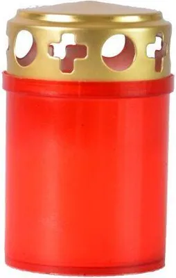 Zdjęcie produktu dla świeca cmentarna 9cm 80g (pali się 24h) para, PH BÍ, CRV, z pokrywką