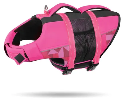 Produktbild von Rettungsweste für Hunde – Verstellbar und sicher – Rosa – Größe L