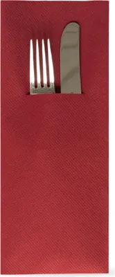 Produktbild von Sovie HORECA XL Besteckserviette in Bordeaux aus Linclass® Airlaid 48 x 40 cm, 1/8 Falz, 75 Stück