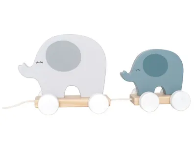 Produktbild von Nachziehspielzeug Elefant grau